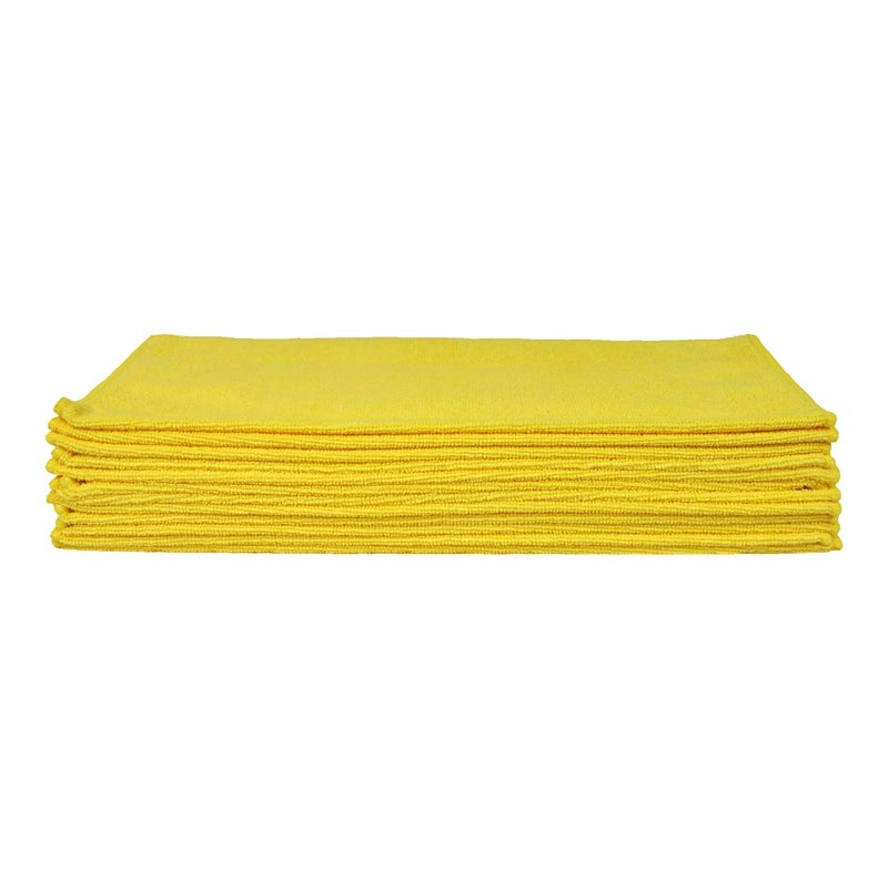Eurow Utility 240 GSM Terry Weave Microfiber Cleaning Towels for Home, Auto, Boat, RV, Garage, Shop, Streak-Free, Scratch-Free, Reusable, Multi-Surface, Ultra Absorbent, 16x16 Inch, 12-Pack, Yellow - Image 5
